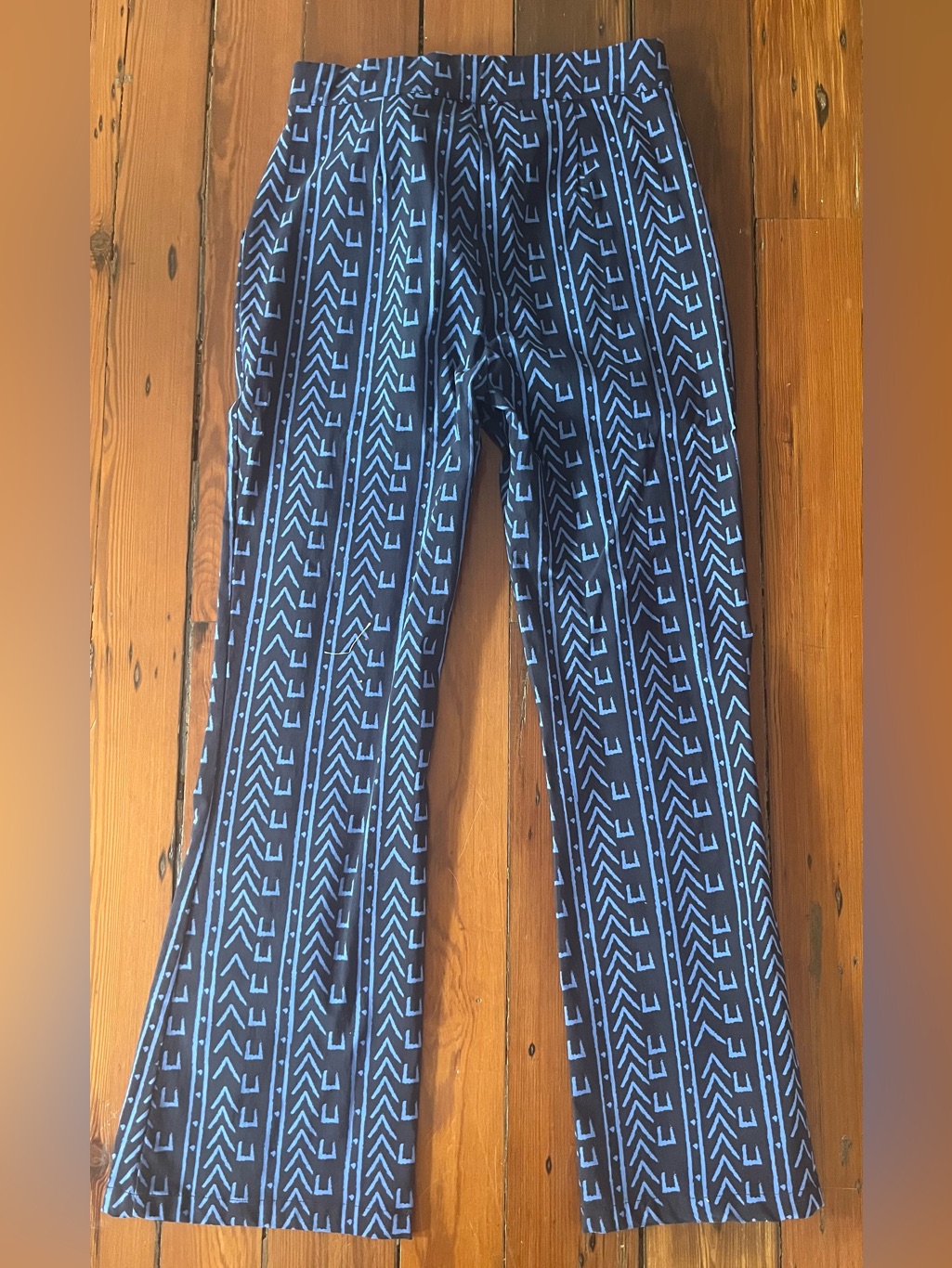 D'iyanu Raya African Print Wide Leg Pants Navy Blue Size L — image 5 of 5